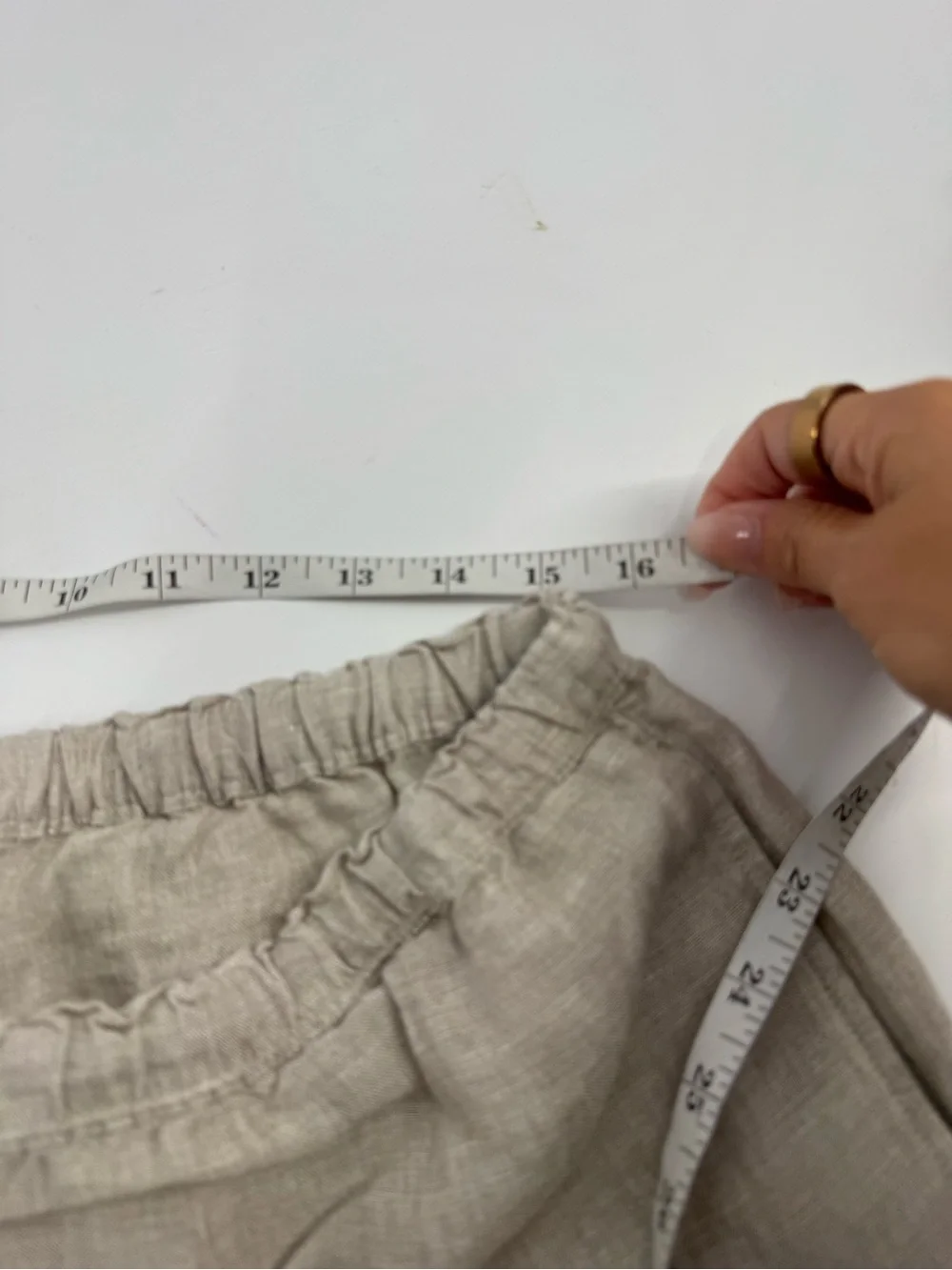 J. Crew Soleil Pants Flax Linen High Waist Soft Comfy Casual Natural Size LT